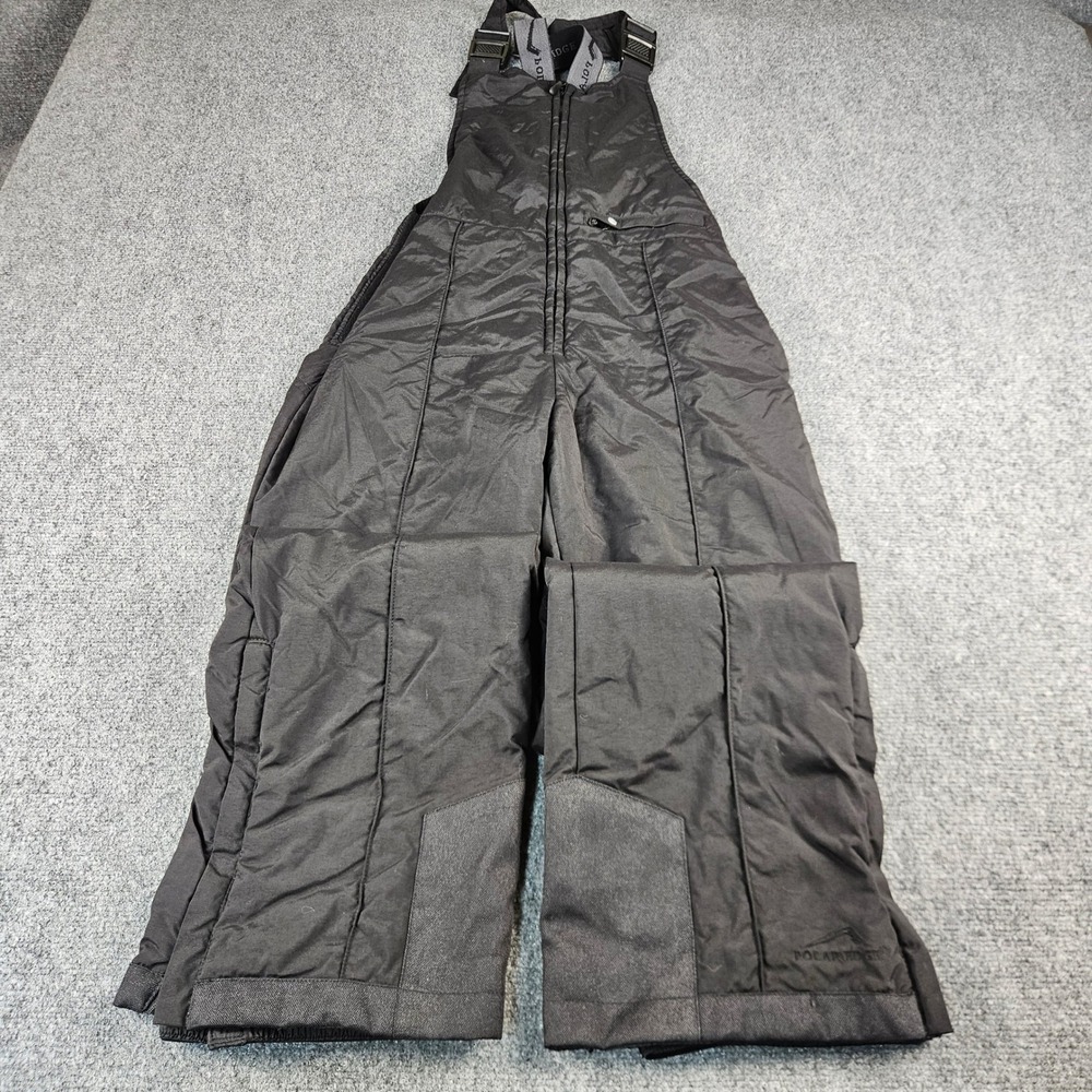 Polar Edge Silver‎ Series Snow Bibs Womens Large Black Ski Snowboard Overalls L